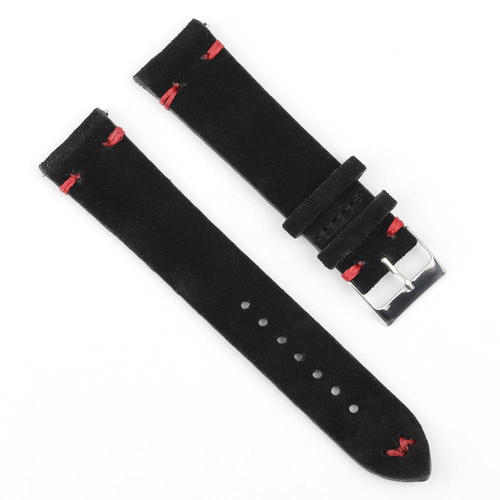 High Quality Vintage Suede Leather Watch Straps Blue Watch Bands Replacement Strap for Watch Accessories 18mm 20mm 22mm 24mm