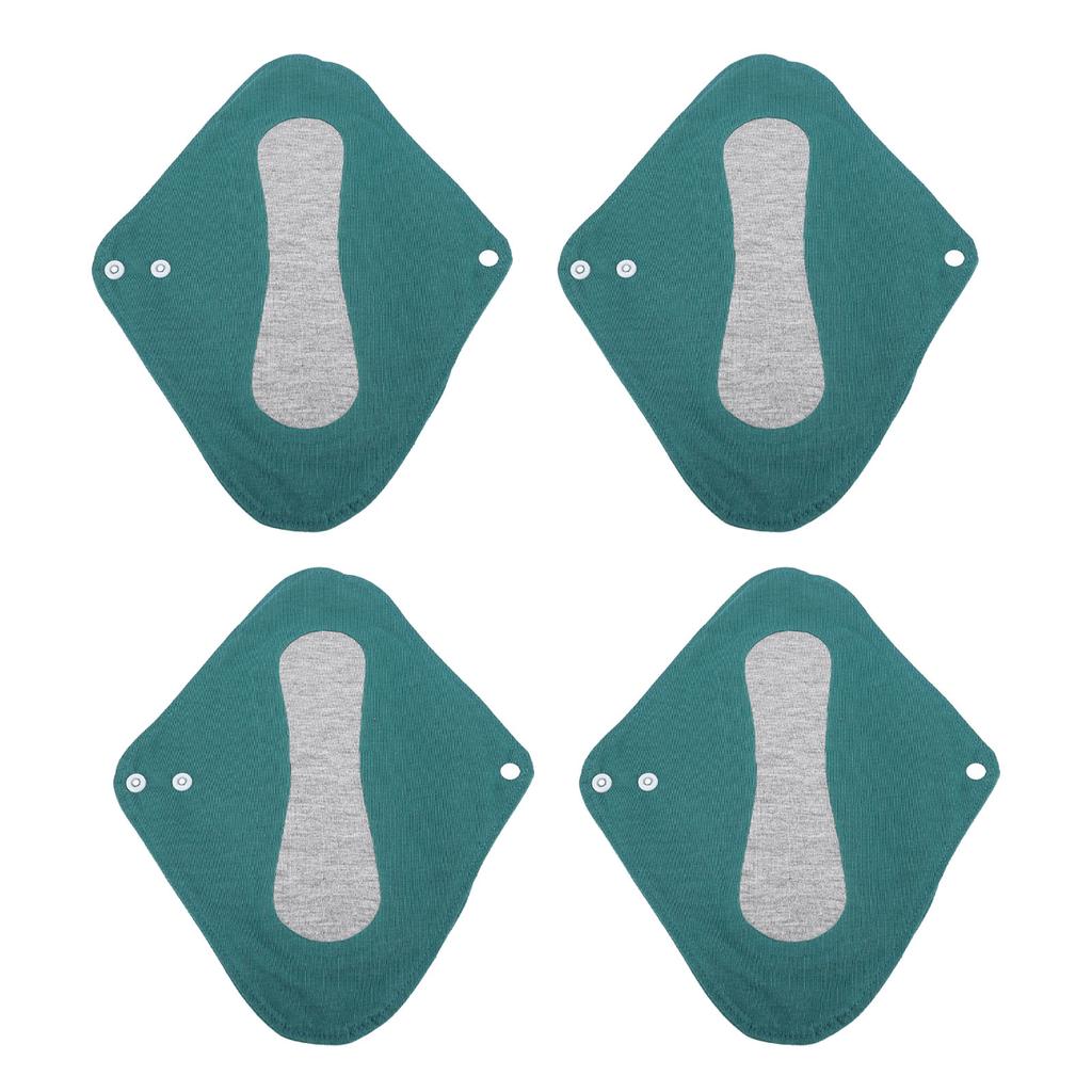 4pcs Reusable Panty Liners Highly Absorbent Cotton Washable Sanitary Napkins for Overnight