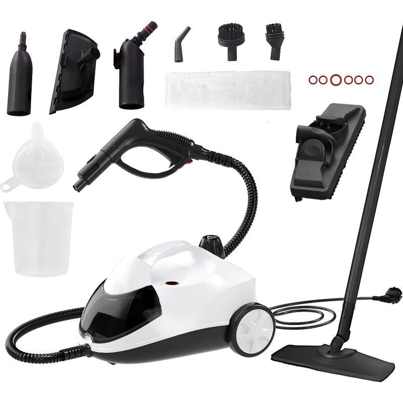 Steam Cleaner, Vapour Pressure: 4.5 Bar, Preheating Time: 7 Min, Power: 2000W, Surface: 80m², Tank: 2l, Floor Cleaning Set & Nozzles, 13