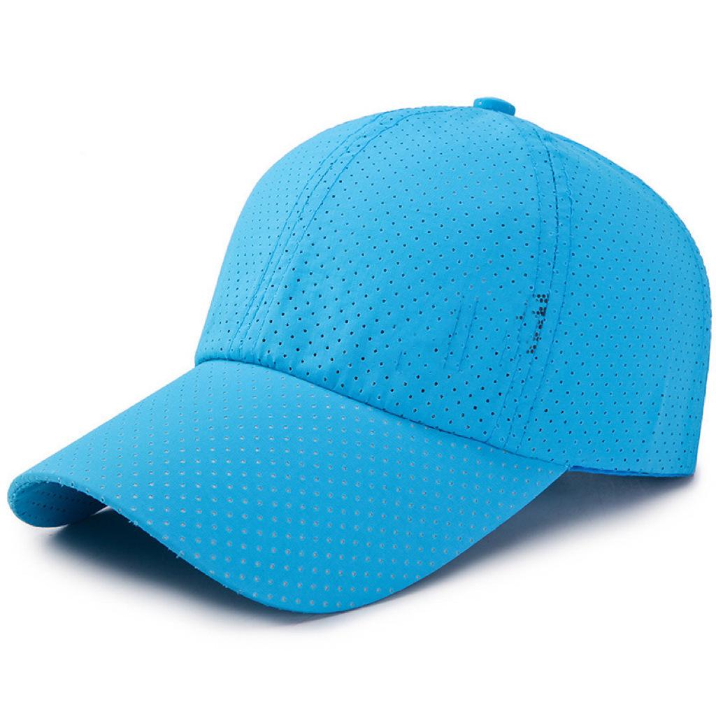 Baseball Cap Fashion Breathable Versatile Sun Hat Men S Spring Outdoor Breathable Cap Sports Sunscreen Hat небесно-голубой