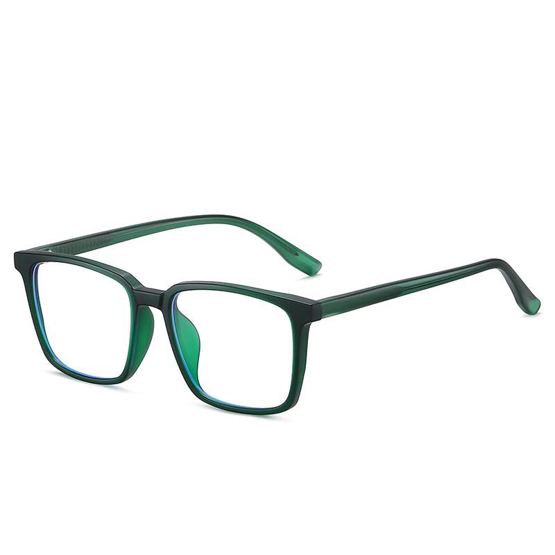 Transparent Tea Frame 1.56 Aspherical Lens Anti-Blue Light Single Vision Prescription Eyeglasses Women Men 0 -0.5 -0.75 To -6.0