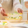 Haoya Jingdezhen Unterglasur Keramik 9-Zoll tiefe Teller - Alice Serie (6er Set)