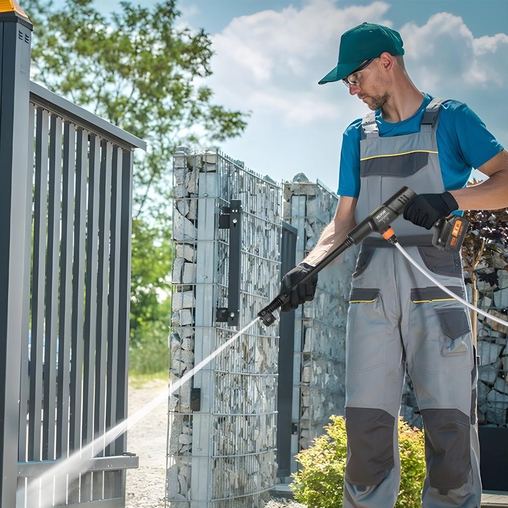 High Pressure Cordless Washer Cleaner Portable Water Spray Car Gun 652 PSI