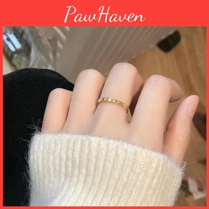 Plated Chic Gold Heart Ring Perfect For Gifts On Special Occasions And Celebrations