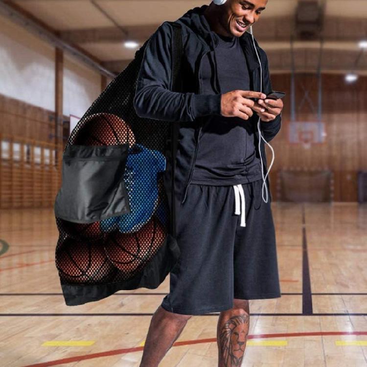 Mesh Fabric Net Bag Basketball Mesh Net Bag Football Mesh Bag Sports Ball Bags Sport Ball Carry Bag Team Balls Net Bags