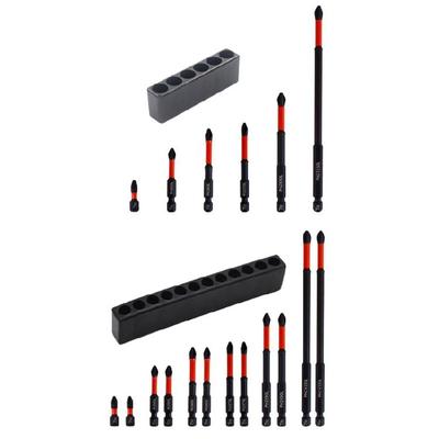 6/12Pcs Magnetic Screwdriver Bit with Anti Slip Grip Impact Driver Bit for Reliable Use In Various Repair Scenario