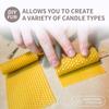 10Pcs Beeswax Candle Craft Set Natural Material DIY Candle Making Handmade Beeswax DIY Candle Making Crafting Supplies