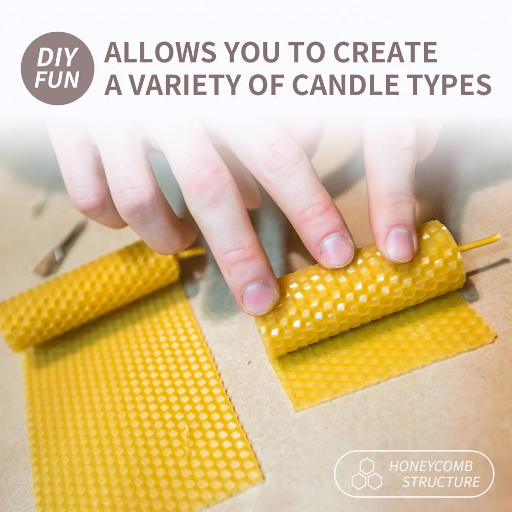 10Pcs Beeswax Candle Craft Set Natural Material DIY Candle Making Handmade Beeswax DIY Candle Making Crafting Supplies