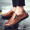 2025 Classic Casual Shoes for MenBreathable Male Flats Loafers Zipper Men's Driving Male Shoes Big Size 38-48 Hot Sell