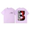 Rapper Cardi B Album Merch Tshirts Harajuku Hip Hop Pop Music Short Sleeve Tshirt Unisex Women Casual Fashion Oversized T Shirts