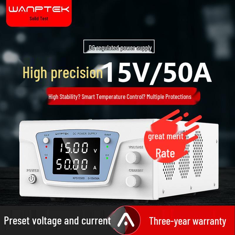 GuCe KPS1550D 15V 50A Adjustable DC Power Supply for Lead-Acid Battery Charging