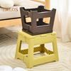Folding Bench Multifunctional Footstool for Toddlers Seniors Portable Plastic Stool with Handle Outdoor Fishing Stool