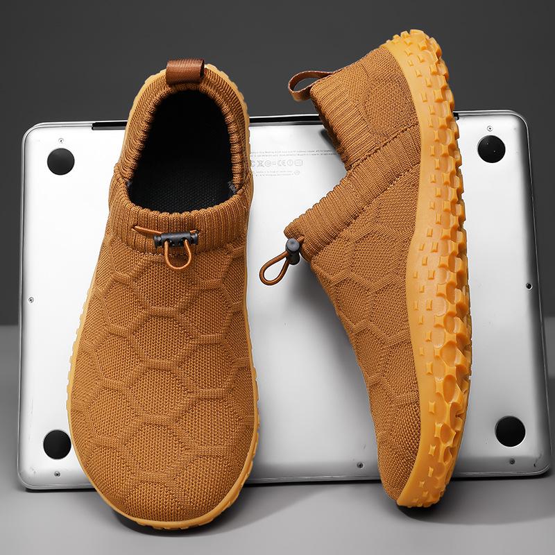 Wide Head Shoes Wide Palm Barefoot Shoes Men's and Women's Couples' Casual Fitness Sports Casual Flying Woven Wide Last Shoes