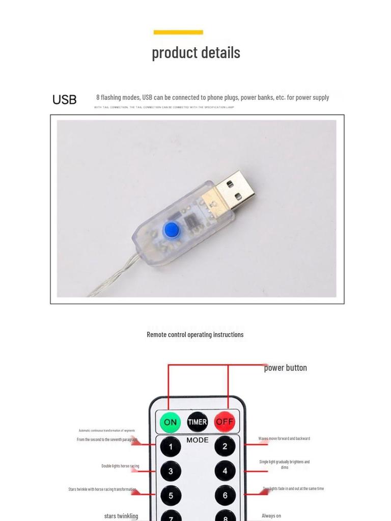 Colorful LED Curtain String Lights with Hooks, 3x3m USB and Remote Control for Christmas Decorations.