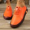 Autumn new casual single shoes women's beef tendon soft sole hand-stitched middle-aged and elderly mother shoes women's shoes spot wholesale