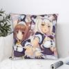 Super Kawaii Game Nekopara Chocola Vanilla Pillow Case  Soft Pillow Cover Funny Cushion Cover For Living Room Bed Chair