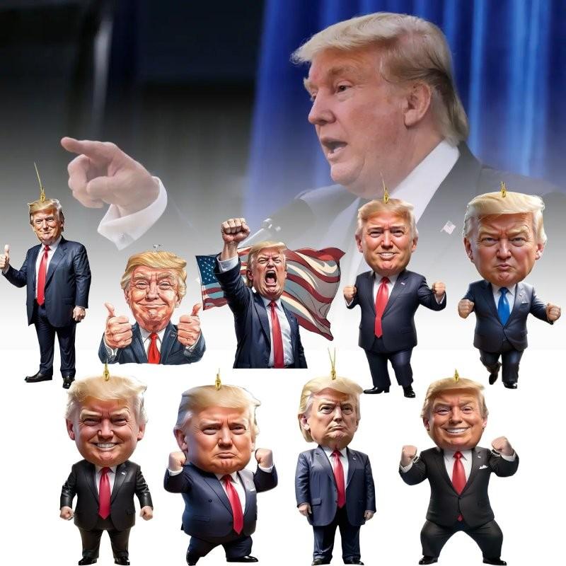 Christmas Donald Trump Ornament Holiday Tree Decoration Key Chain Pendant Car