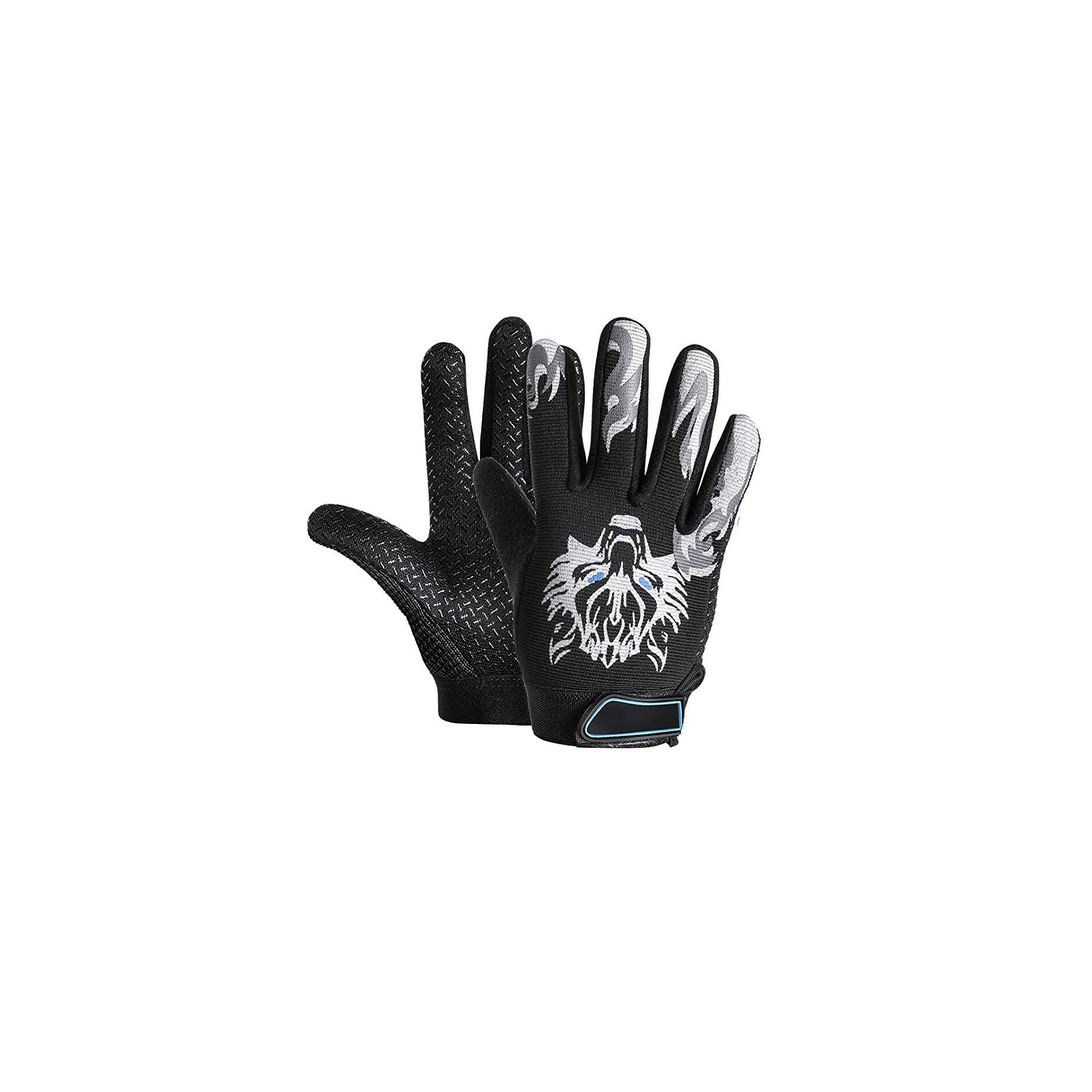 

Дышащие спортивные детские перчатки для велоспорта с закрытыми пальцами нескользящие детские перчатки для велоспорта чёрный