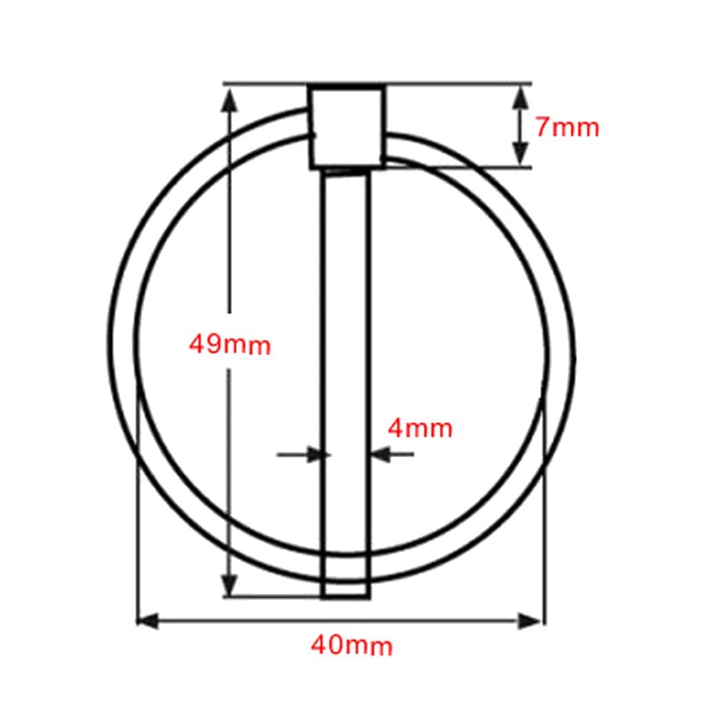 4pcs Lynch Pins 4.0mm Stainless Steel Boat Trailer Parts Tractor Parts 4WD Truck Linch Pin