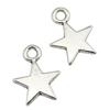 Five-Pointed Star Charms Multi Color Alloy Plain Pendants For Celestial Themed Jewelry