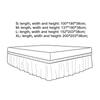 Bed Skirt with Ruffles Lovely Bed Skirt Luxurious Elastic Bed Skirt with Non-fading Ruffles for Queen Beds Easy Fit Wrinkle