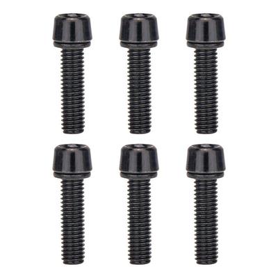 6PCS Stainless Steel Bicycle Stem Bolts M5 X 18mm Bicycle Riser Screws Bicycle Attachments For Road Bike Bike Handlebar Riding