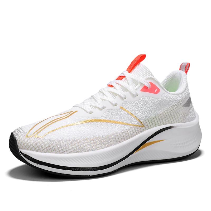 Neue Laufschuhe Herren Mesh Atmungsaktiv Bequem Flach Lässige Walking Schuhe Schnürschuhe Trendige Outdoor Sneaker für Herren Damen