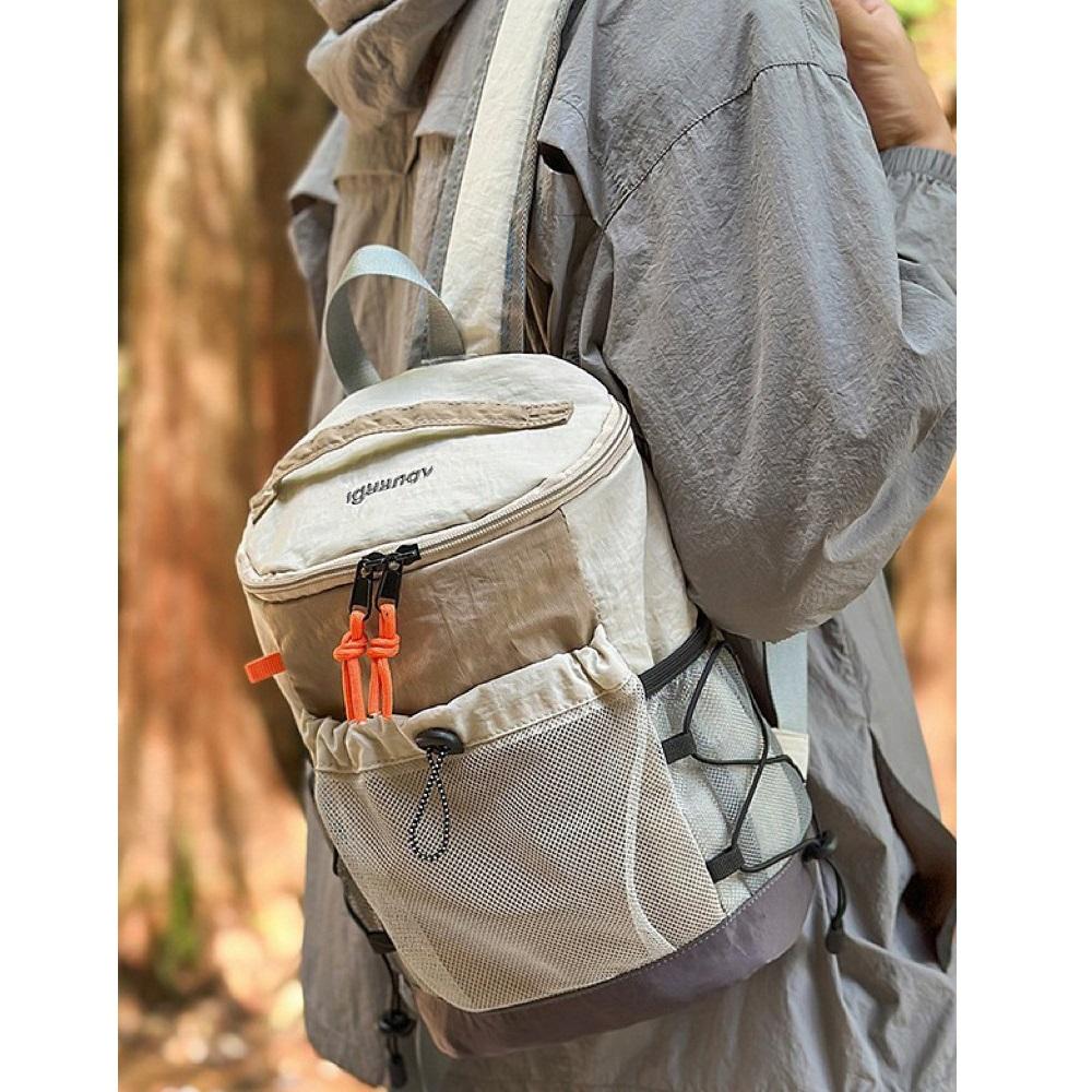 Nylon Outdoor Casual Rucksack with Main Compartment and Drawstring Pocket