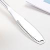 Stainless steel butter knife with hole 430 cheese spreader knife bread jam knife ins cheese scraper