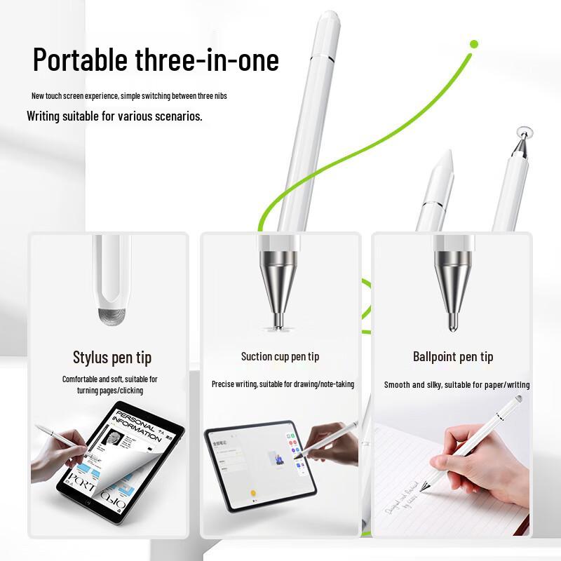Universal 3-in-1 Magnetic Capacitive Stylus Pen