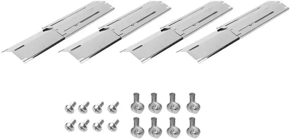 Universal Adjustable Tent Shield Stainless Steel Heat Plate Grill Burner Cover Heat Tent Grill Repair Kits for Gas Grill