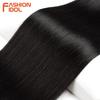 FASHION IDOL Bone Straight Hair Extensions Ombre Blonde Hair Bundles Super Long Hair Synthetic 24 Inch Straight Hair Full To End