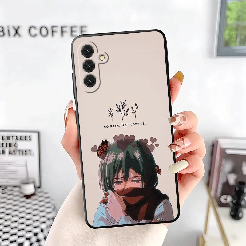 A-Attack On T-Titan Mikasa Soft Phone Case for Samsung A17 A37 A57 A16 A26 A36 A56 A15 A25 A35 A55 A14 A24 A34 A54 A13 A23 A33 A