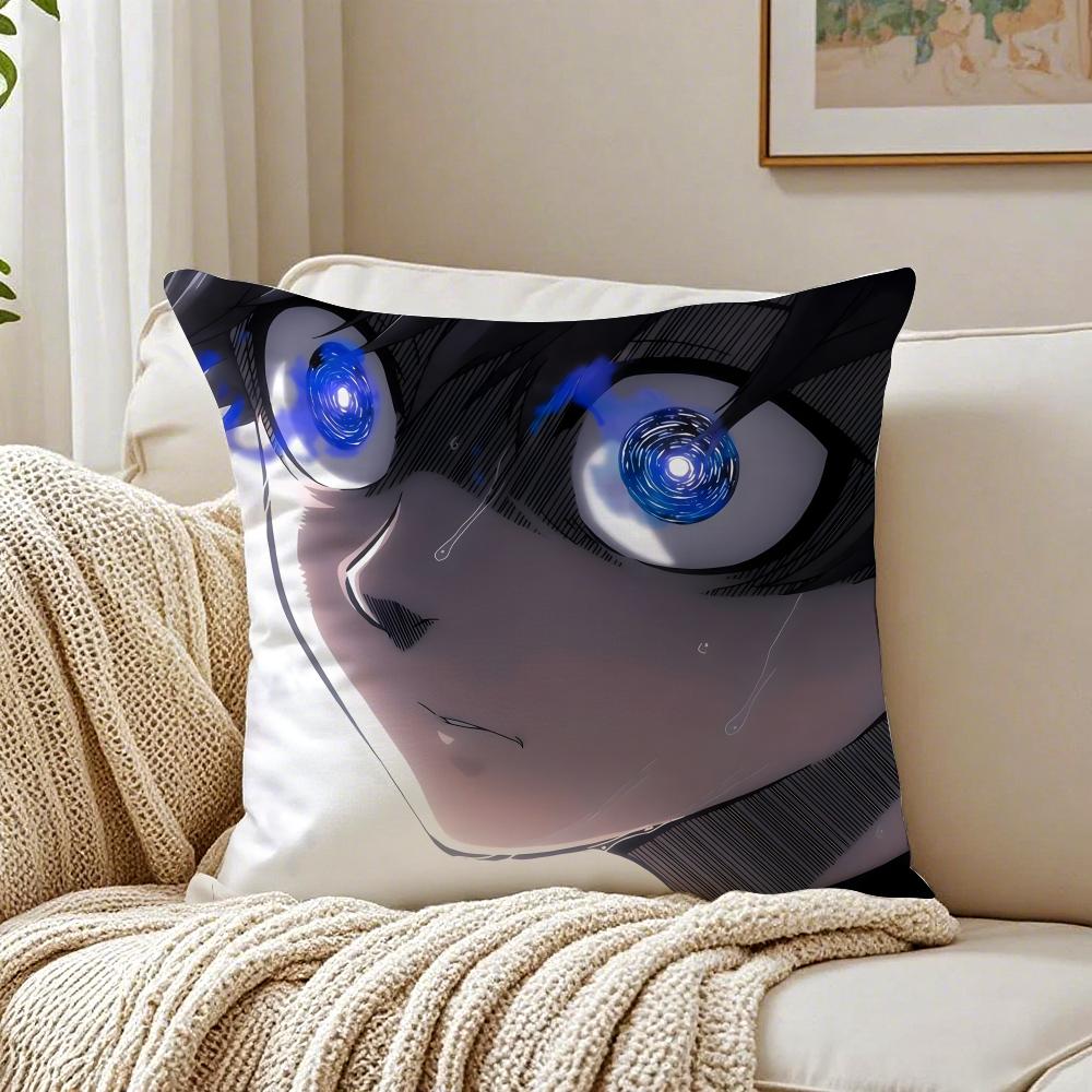 Anime Intense BBLUE LLOCKS Cushion Cover Pillowcase Antidustmite Living Room Sofa Decor Cushion Room