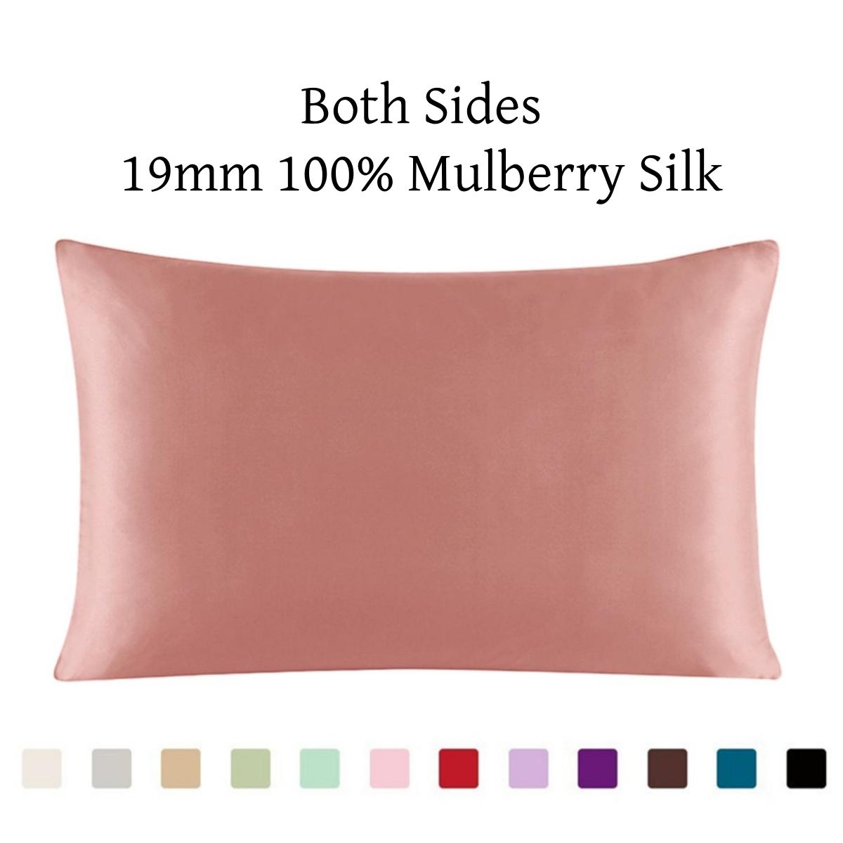 Zijde Rits Kussensloop 1 Stuks 19mm 100% Natuurlijke Moerbei Comfortabel Effen Kleur Zijden Kussenslopen Voor Gezond Meerkleurig ls1705-01 40x60cm