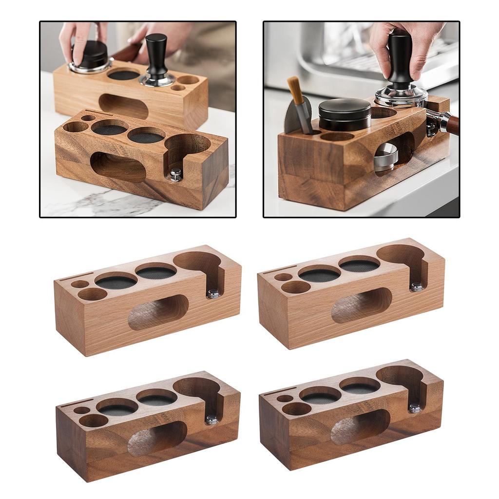 Coffee Filter Tamper, Espresso Tamping Station, Coffee Tamper Stand and Portafilter Holder for Barista Tool