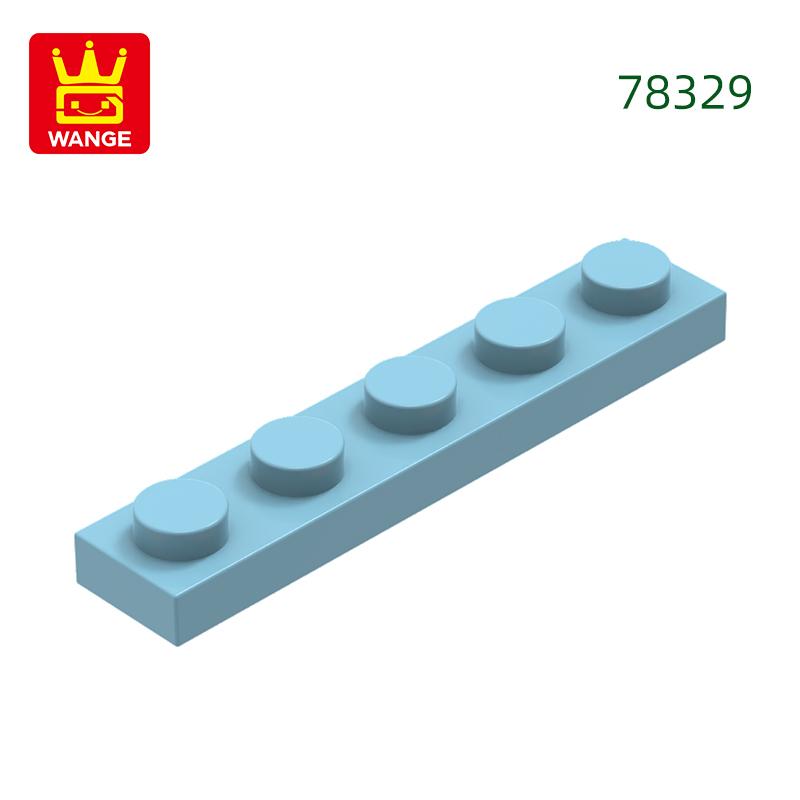 Non-Toxic 124Pcs/Lot Plate 1X5 Holes Block Moc Color Accessories Compatible With 78329 Brick Diy Children Toy Assembly Parts
