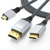4K@60Hz HDMI-compatible 2.0 Braided Cable Mini Micro HDMI-compatible 18Gbps Gold Connector for Gopro DSLR Camera HDTV Monitor