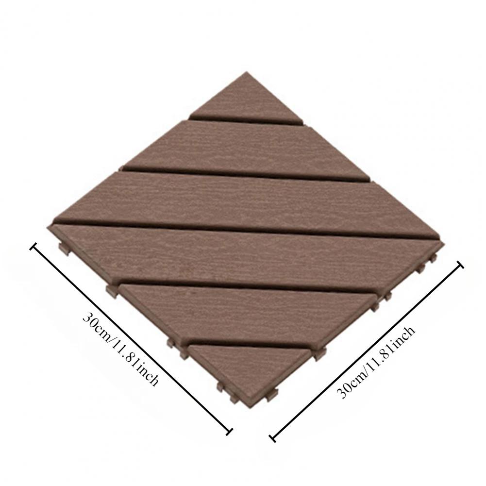 1pc Floor Tile Snap Fit Multiple Mounting Open Mesh Deck Tiles Drainage Non-slip Garden Floor Boards Patio Deck Tiles Home Decor