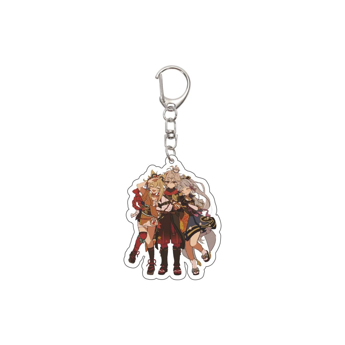 

55MM Anime Genshin Impact Kaedehara Kazuha Keychain Key Chain Acrylic Model Plate Christmas Gifts 55MM