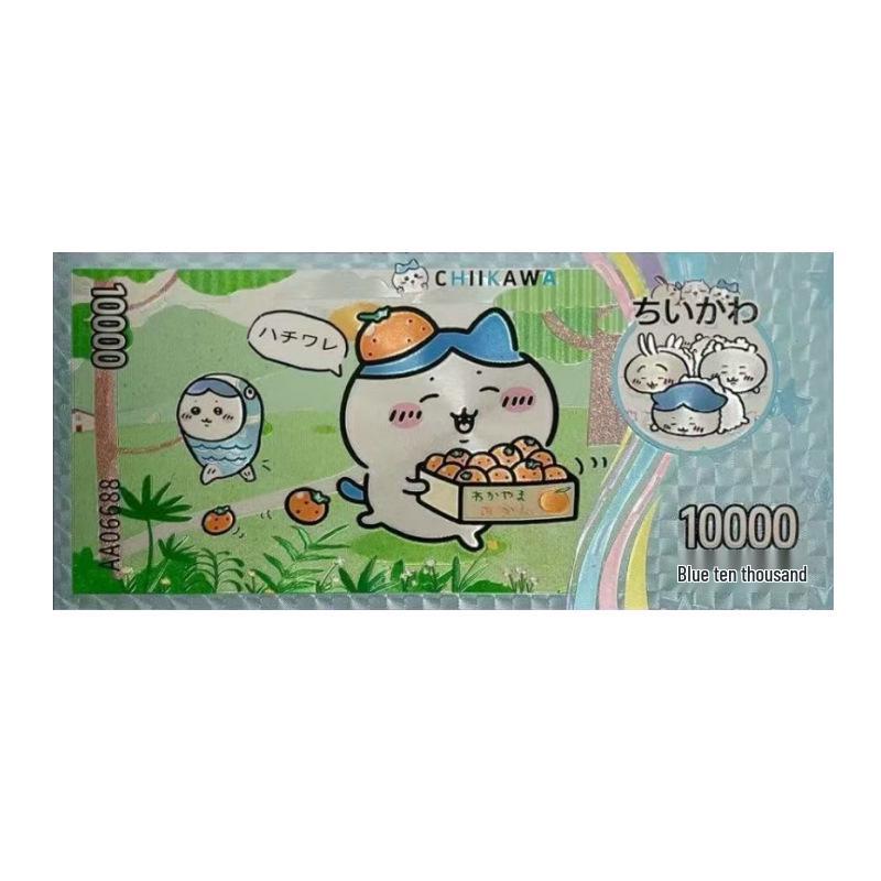 Coleção de Presente de Moda Nota Dourada Comemorativa Edição Prata Chiikawa