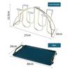 Inverted Glass Mug Hanging Rack With Drain Tray For Home Kitchen Countertop