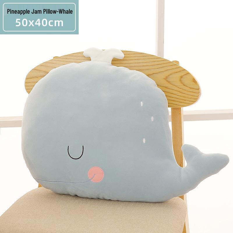 Little Red Book Animal Cartoon Pillow: Crab, Goose, Lion, Mollusk Cushion for Sofa and Nap 40cm