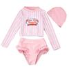 Korean Style Girls' Swimsuit for Kids - Two-Piece Set