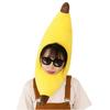[Egao Ichiban] Cosplay Banana Hat, Funny Costume for Halloween, School Festivals, Yellow, Unisex, Adult Size [A273-09] (4) 60cm