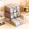 Transparent Card Storage Box Large Capacity Dust-proof Grid Box Plastic Card Box Children's Game Card Storage Box