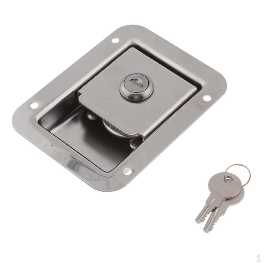 

Flush-mounted Door Lock Box Stainless Steel with 2