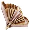 Wings Small Women' Genuine Leather Zippered Wallet Pink