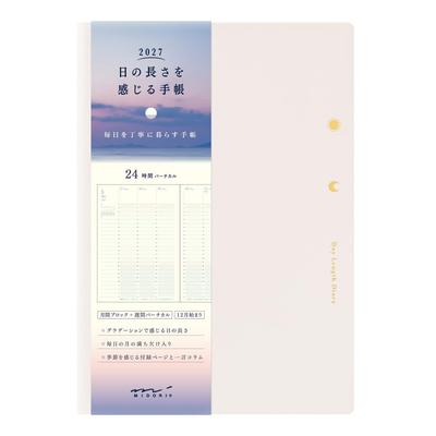 Midori the Length of Planner 2027 B6 Weekly Ivory 22482006 December "Feeling Days" (Starts 2026)