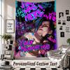 Custom Tapestry Wall Hanging, Arcane Personalized Name Text Home Wall Decor
